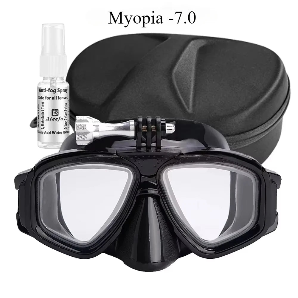 Maschera subacquea 2024 con attacco GoPro e LENTI GRADUATE