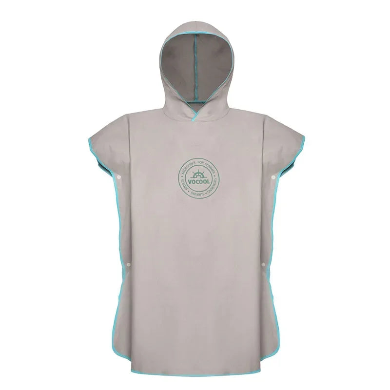 Accappatoio Poncho in Microfibra per Bambini con Cappuccio