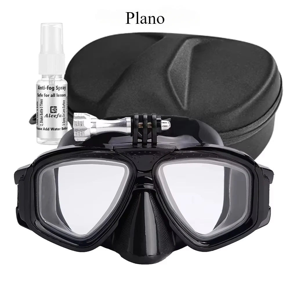 Maschera subacquea 2024 con attacco GoPro e LENTI GRADUATE