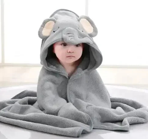 Accappatoio per bambini e neonati, con cappuccio