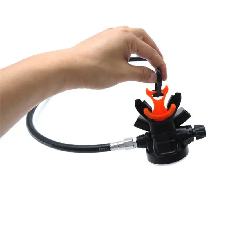 Supporto per boccaglio erogatore Octopus con clip di fissaggio