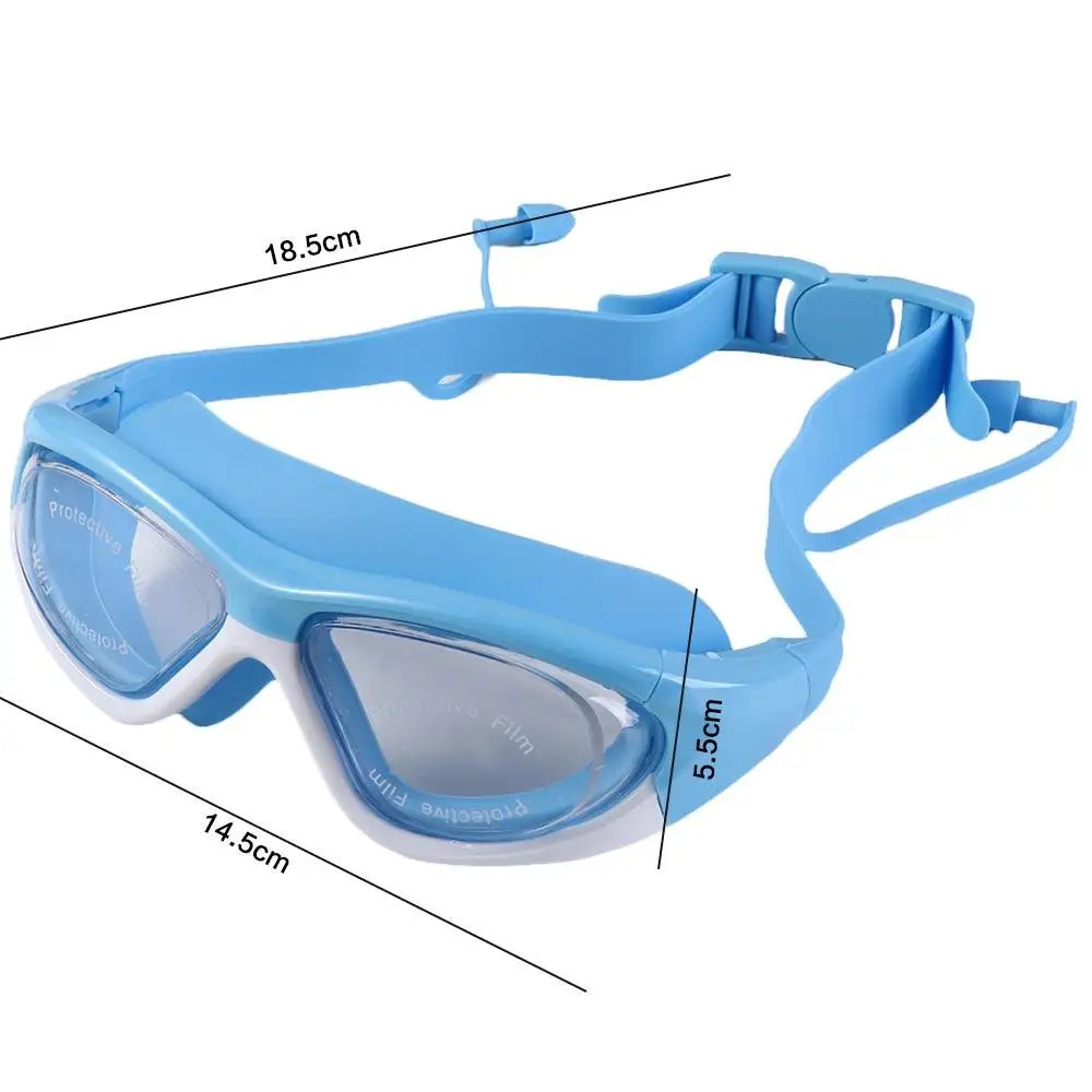 Occhiali da nuoto per ragazzi in silicone con protezione UV