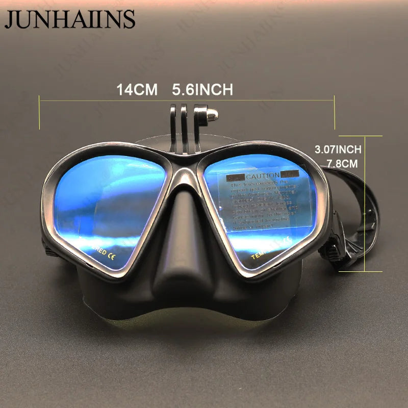 Maschera da sub con attacco GoPro, anche in set