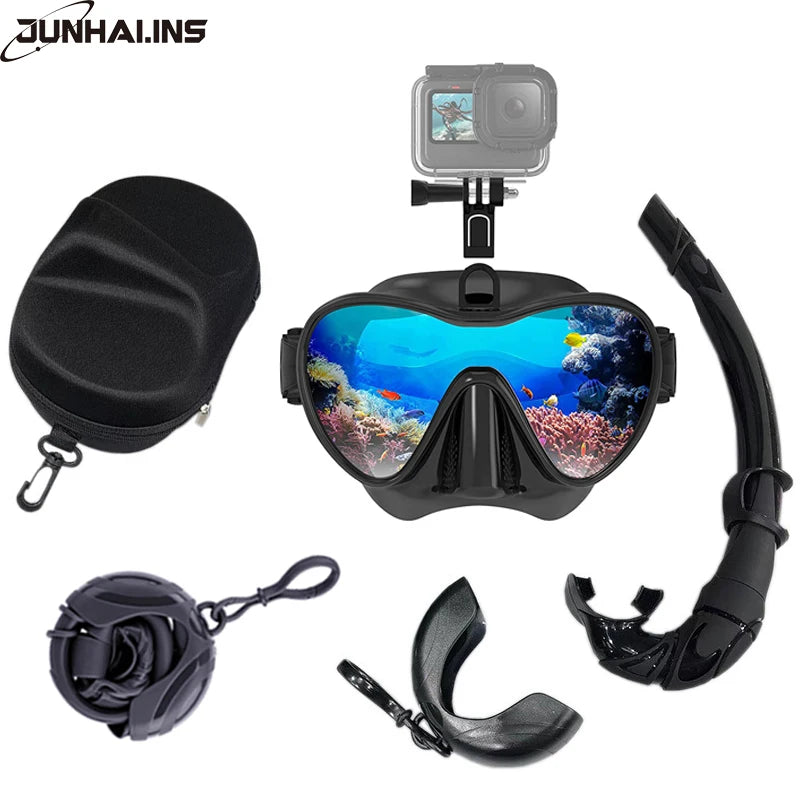 Maschera da sub con attacco GoPro, anche in set