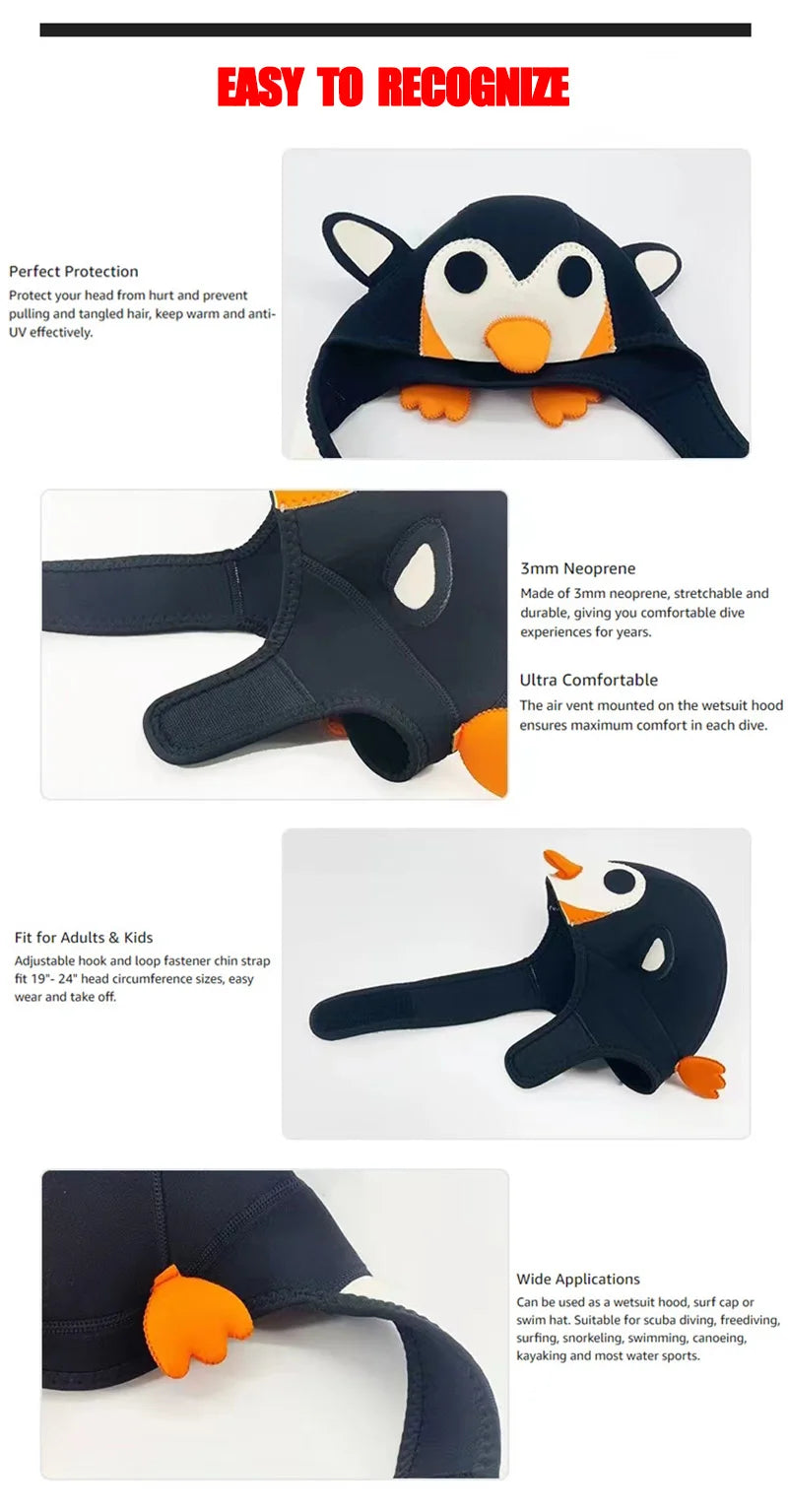 Cappuccio immersioni neoprene 3mm