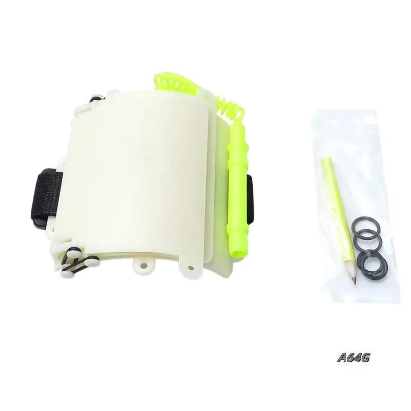 Lavagnetta da immersioni a 3 "fogli" Glow in the dark fluorescente con accessori