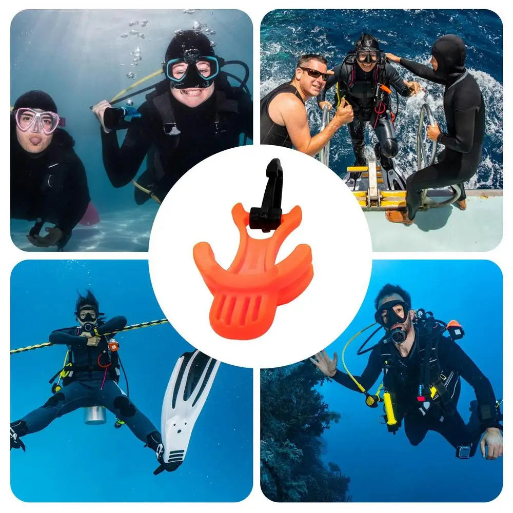 Supporto per boccaglio erogatore Octopus con clip di fissaggio