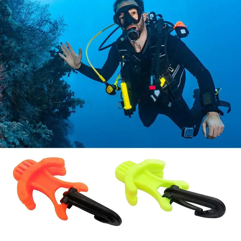 Supporto per boccaglio erogatore Octopus con clip di fissaggio