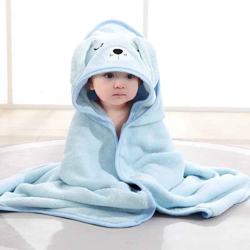 Accappatoio per bambini e neonati, con cappuccio