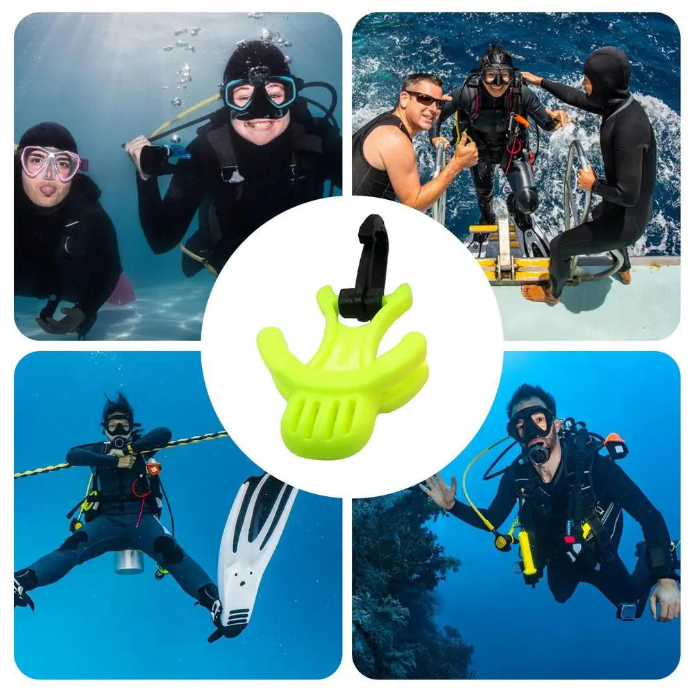 Supporto per boccaglio erogatore Octopus con clip di fissaggio