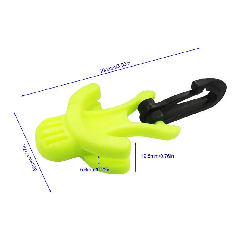 Supporto per boccaglio erogatore Octopus con clip di fissaggio