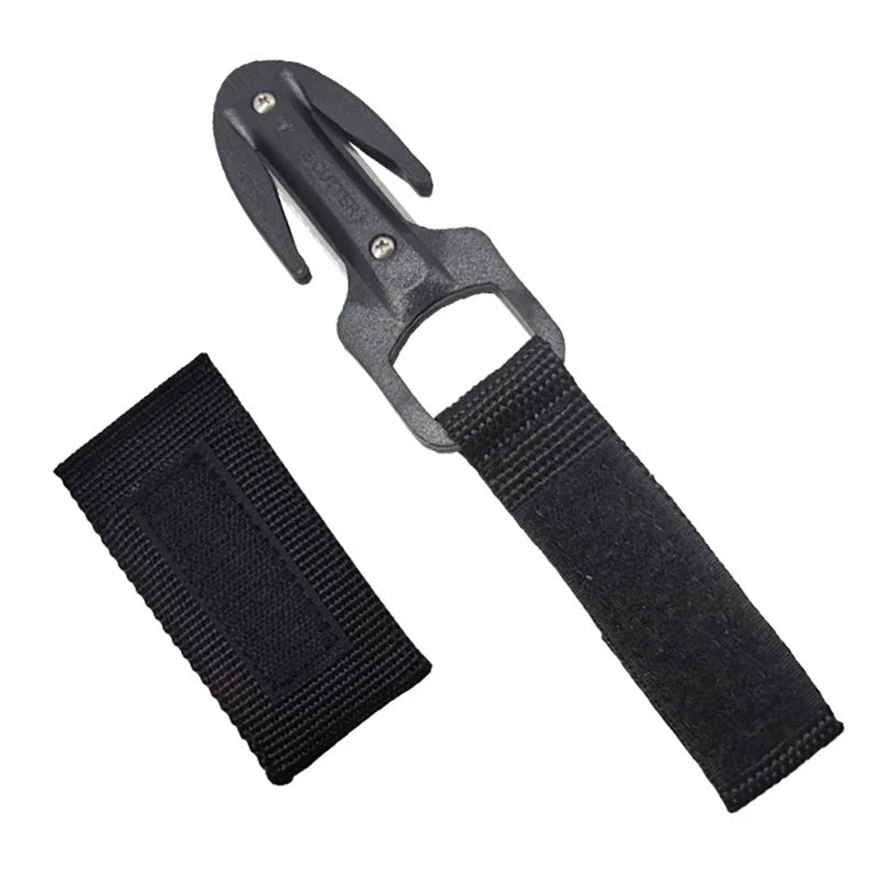 Coltello da sub con lama in acciaio al carbonio, speciale per sagole, reti e elenze