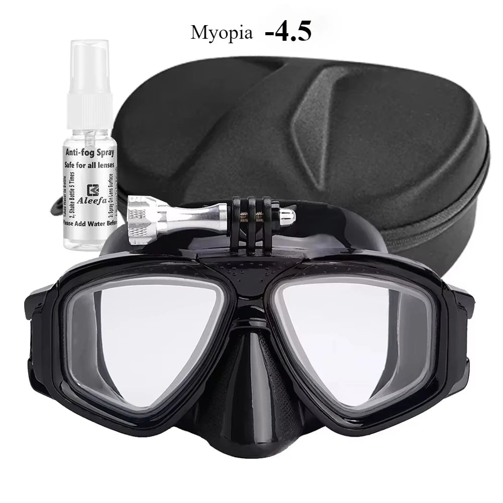 Maschera subacquea 2024 con attacco GoPro e LENTI GRADUATE