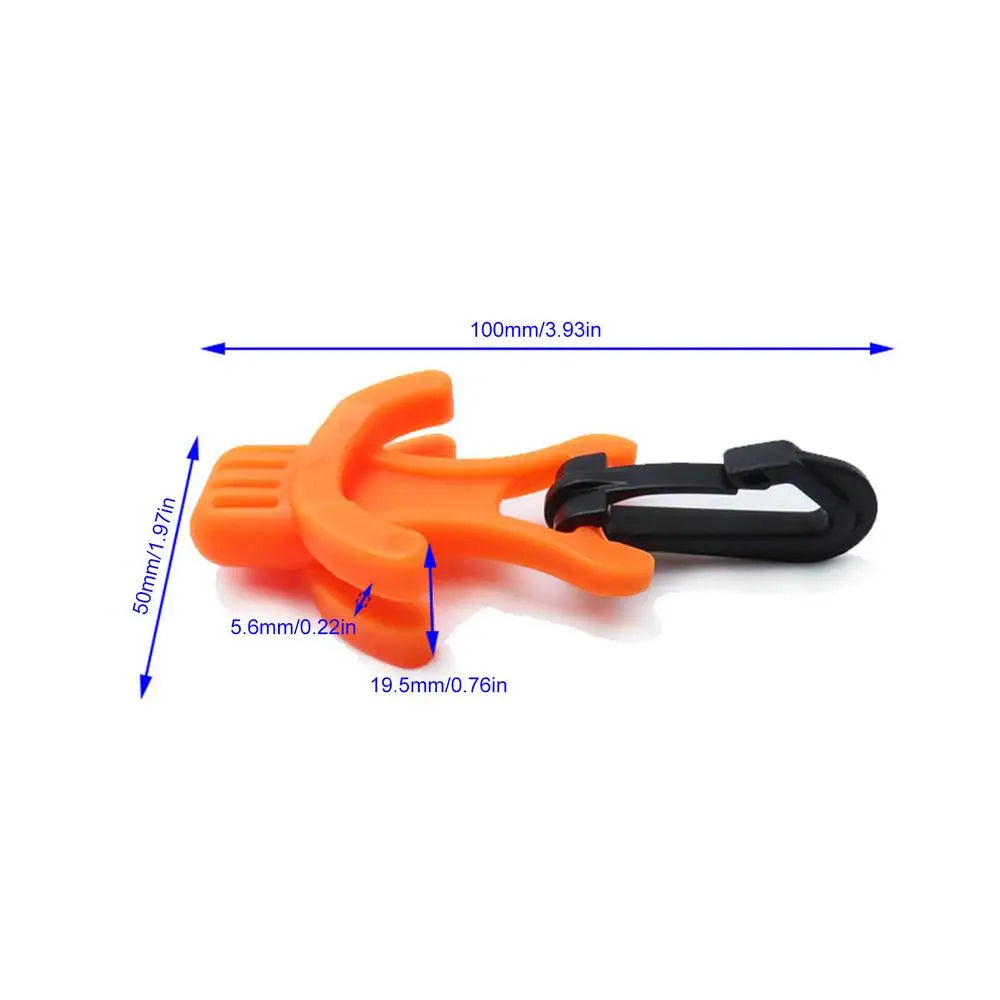 Supporto per boccaglio erogatore Octopus con clip di fissaggio