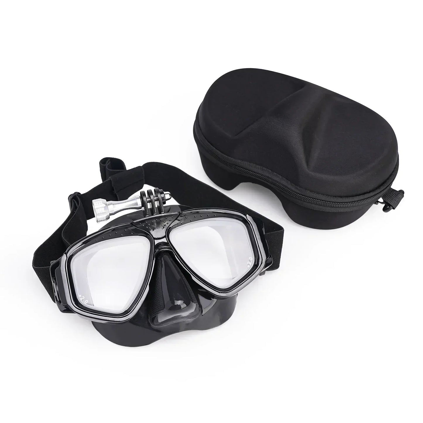 Maschera subacquea 2024 con attacco GoPro e LENTI GRADUATE