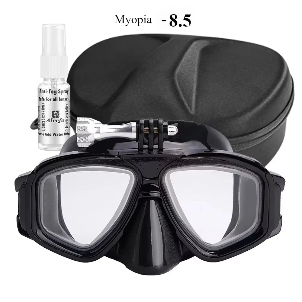 Maschera subacquea 2024 con attacco GoPro e LENTI GRADUATE