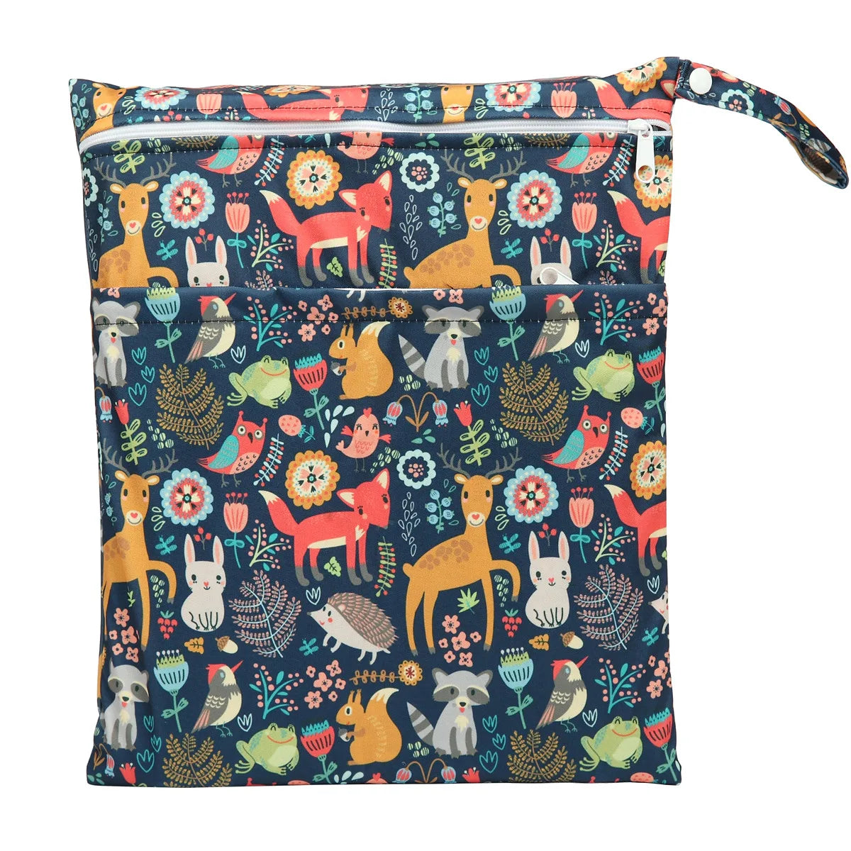 Borsa asciutta e bagnata con due cerniere per pannolini