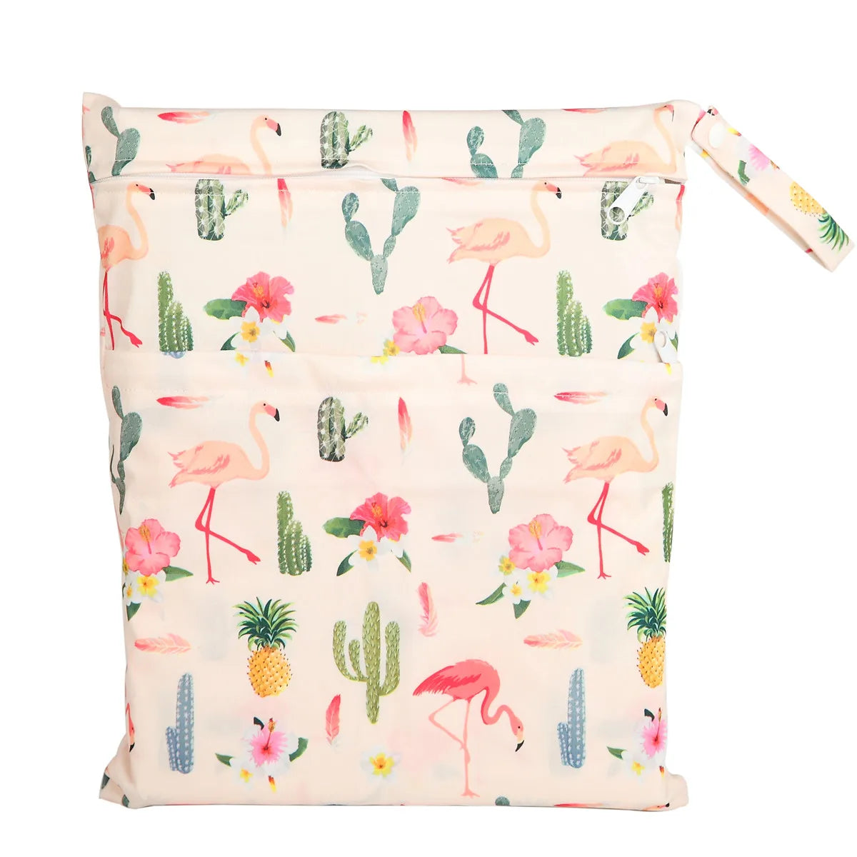 Borsa asciutta e bagnata con due cerniere per pannolini