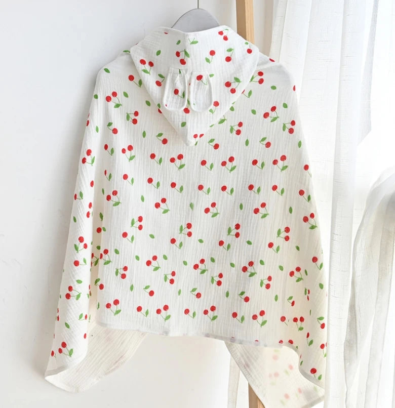 Accappatoio per neonato 100% cotone, con cappuccio