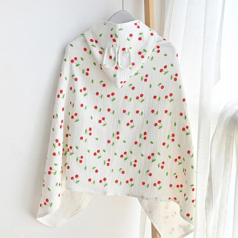 Accappatoio per neonato 100% cotone, con cappuccio