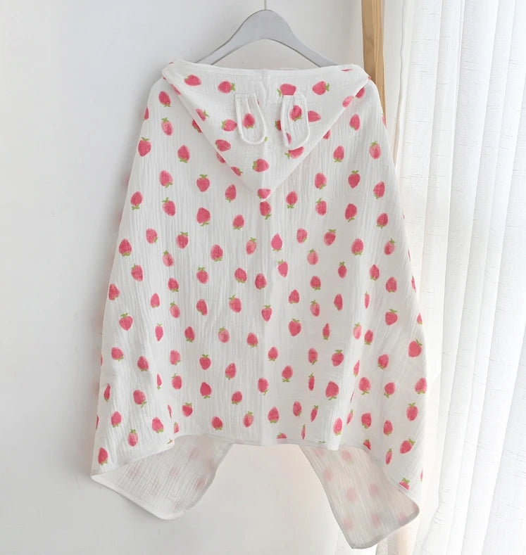 Accappatoio per neonato 100% cotone, con cappuccio