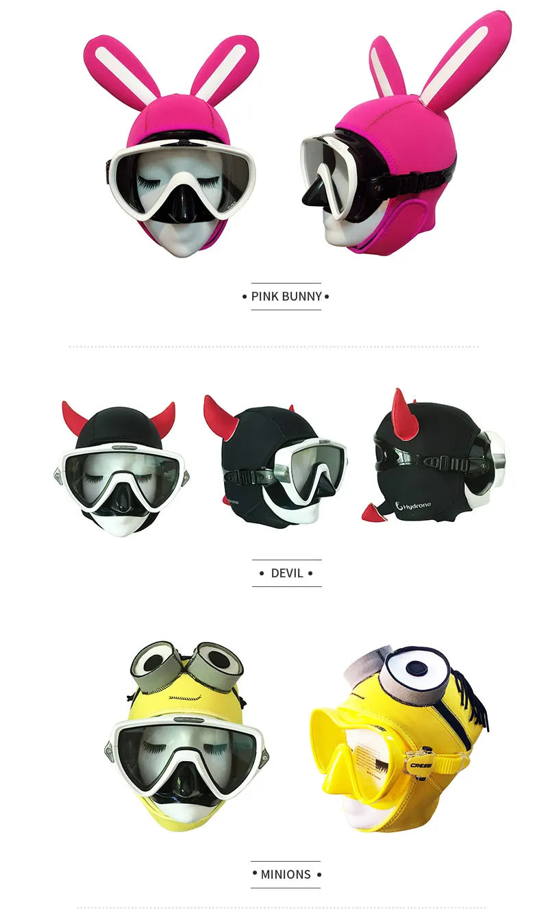 Cappuccio immersioni neoprene 3mm
