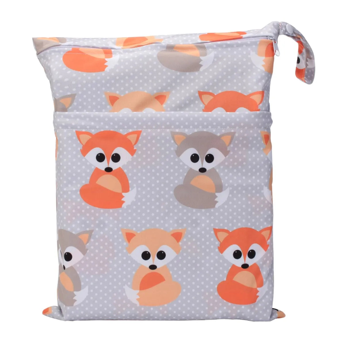 Borsa asciutta e bagnata con due cerniere per pannolini