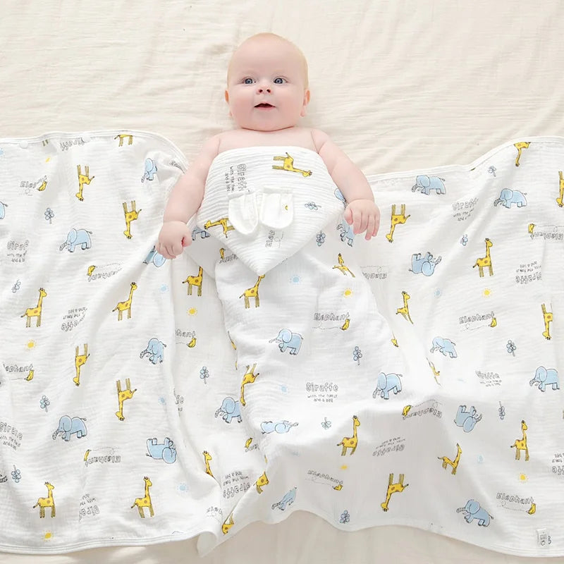 Accappatoio per neonato 100% cotone, con cappuccio