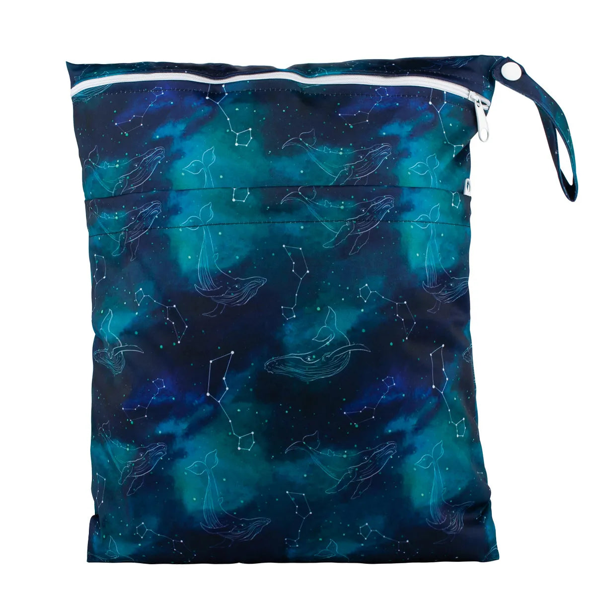 Borsa asciutta e bagnata con due cerniere per pannolini