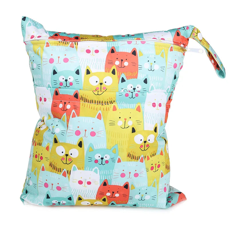 Borsa asciutta e bagnata con due cerniere per pannolini