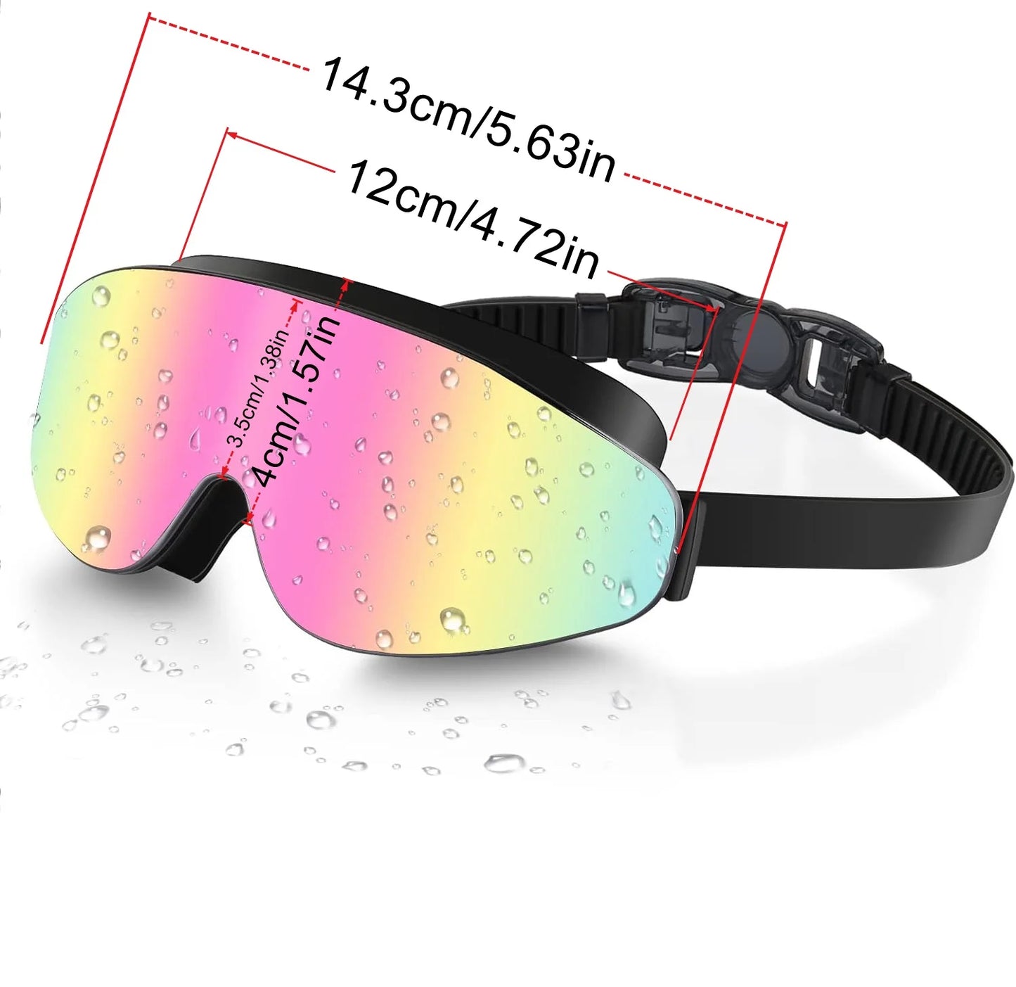 Mascherina da nuoto polarizzata per bambini dai 4 ai 16 anni