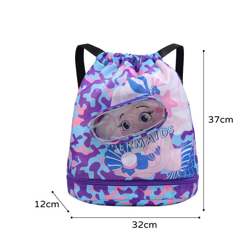 Zaino da nuoto, con separazione asciutto/bagnato