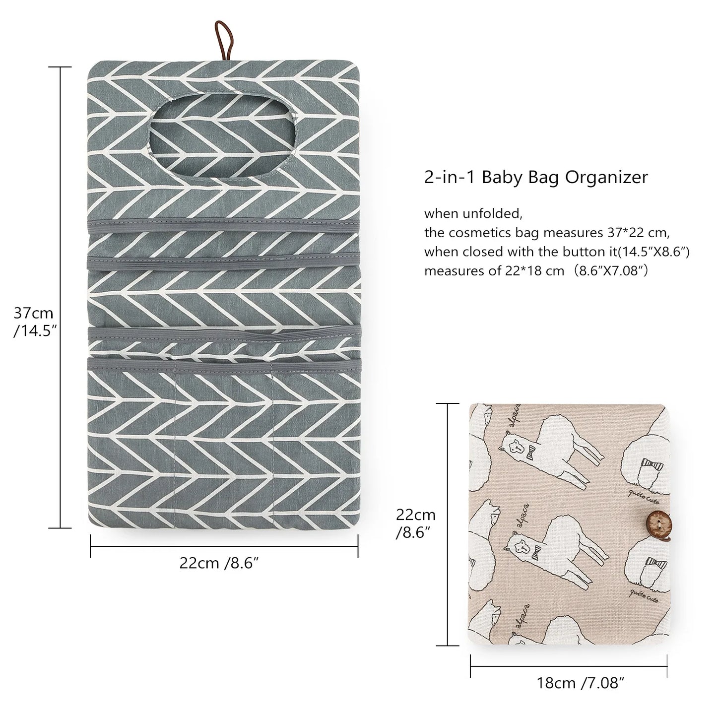 Organizer per borsa per neonati
