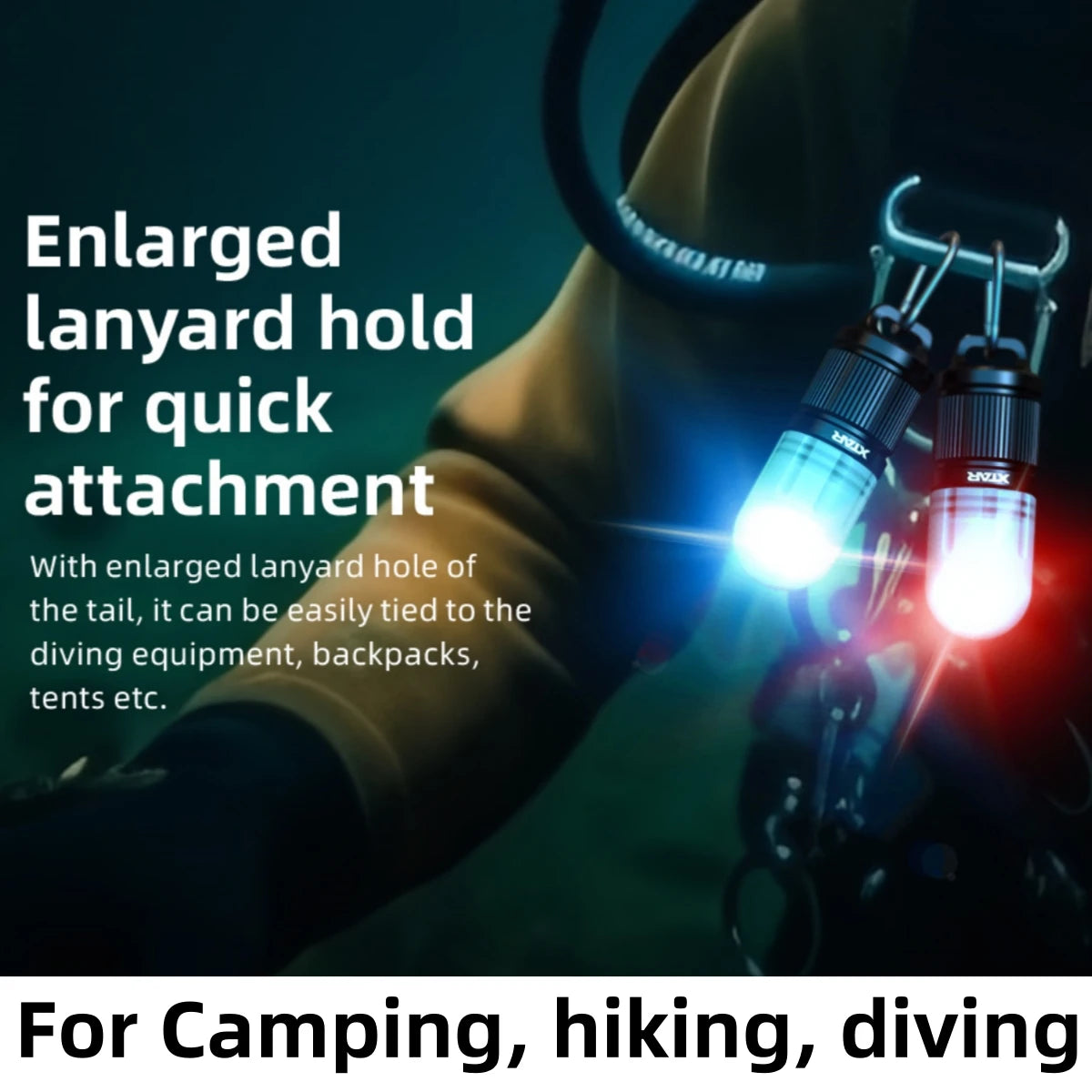 Torcia di segnalazione a LED ricaricabile a 4 colori