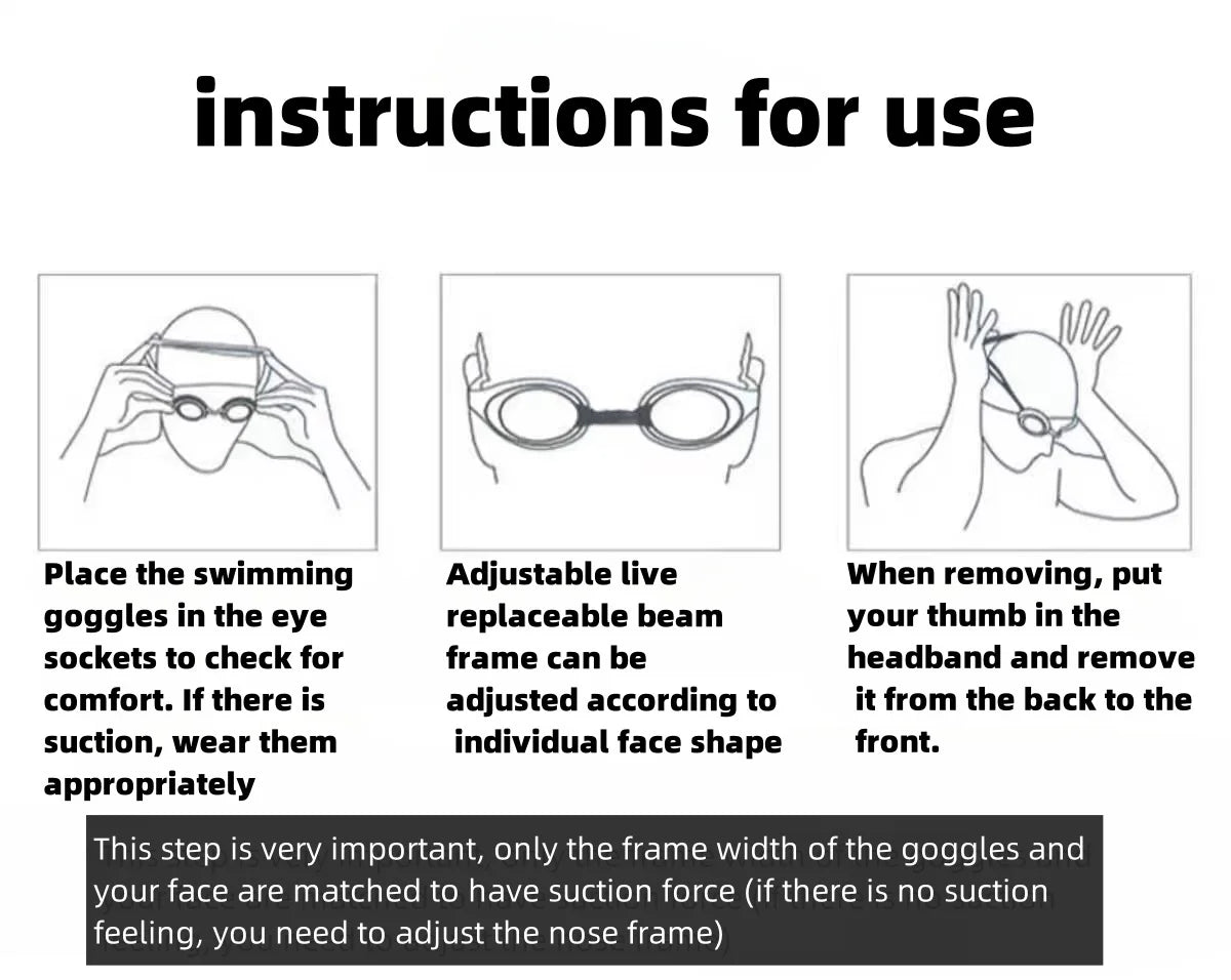 Mascherina da nuoto per adulti