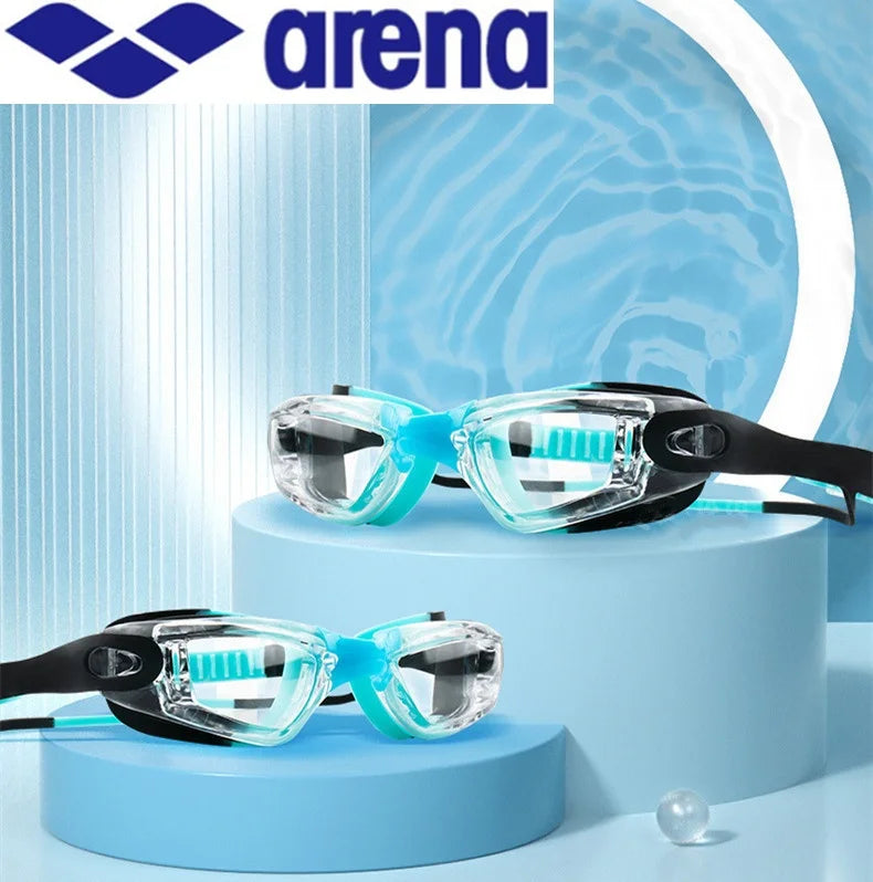 Occhialini da nuoto per bambini, anti appannamento, anti-UV, con tappi per le orecchie