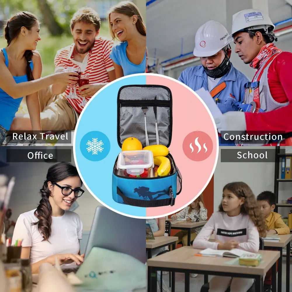Borsa termica per il pranzo per sub, multifunzione, con isolamento termico.