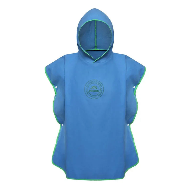 Accappatoio Poncho in Microfibra per Bambini con Cappuccio