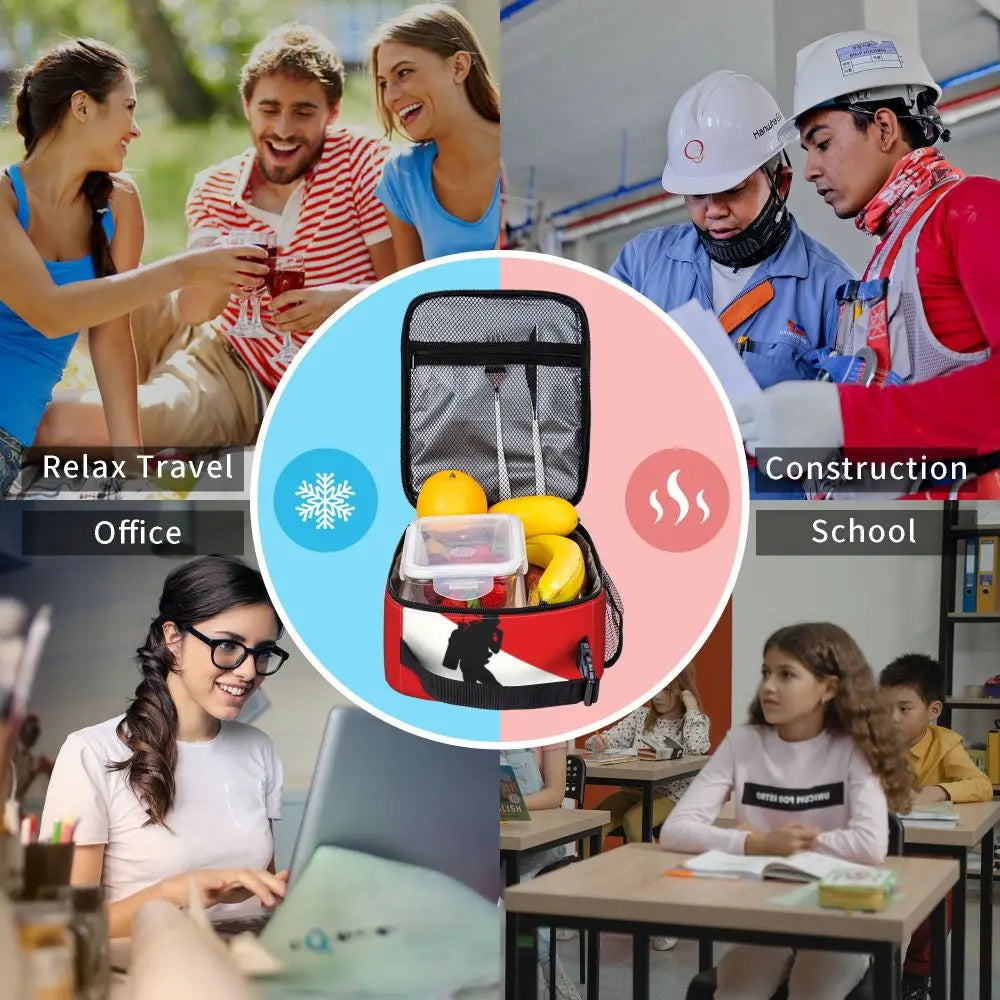 Borsa termica per il pranzo per sub, multifunzione, con isolamento termico.