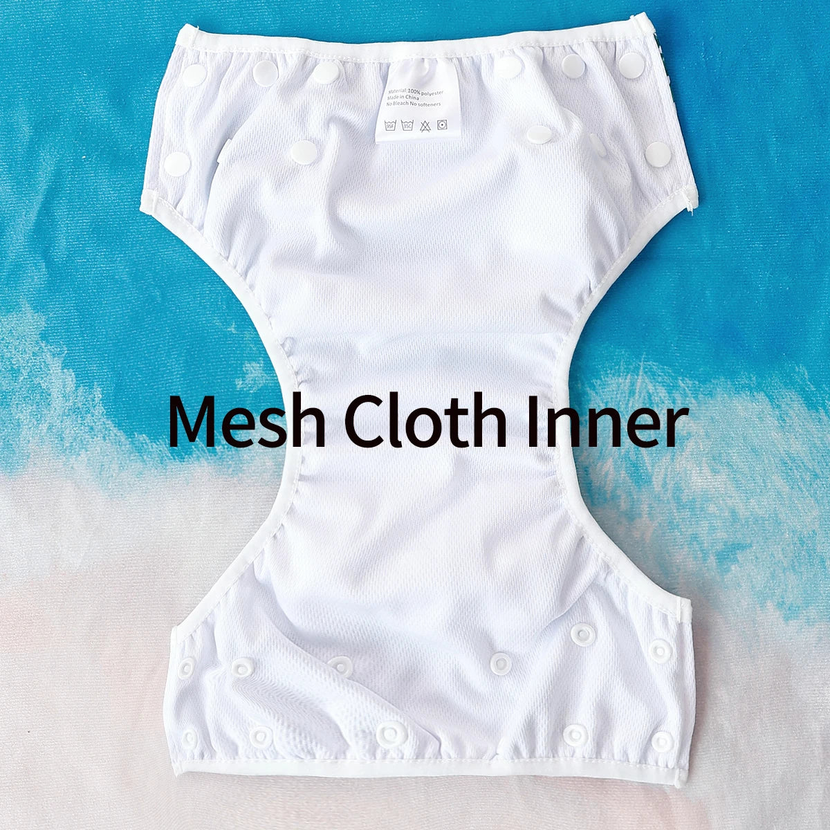 Set 3 pezzi pannolini da nuoto lavabili in rete per piscina, spiaggia, per bambini e bambine da 3 a 15 kg