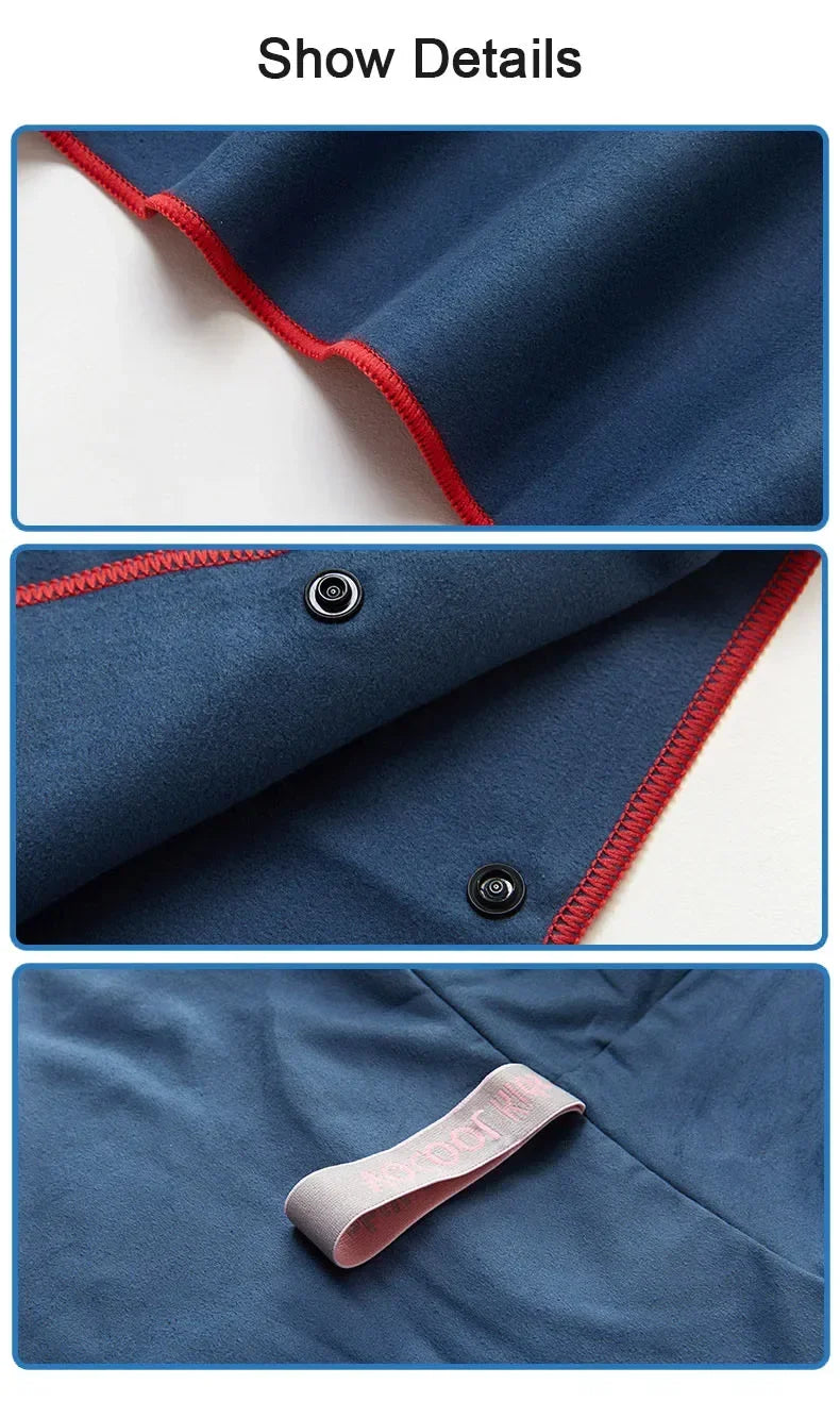 Accappatoio Poncho in Microfibra per Bambini con Cappuccio