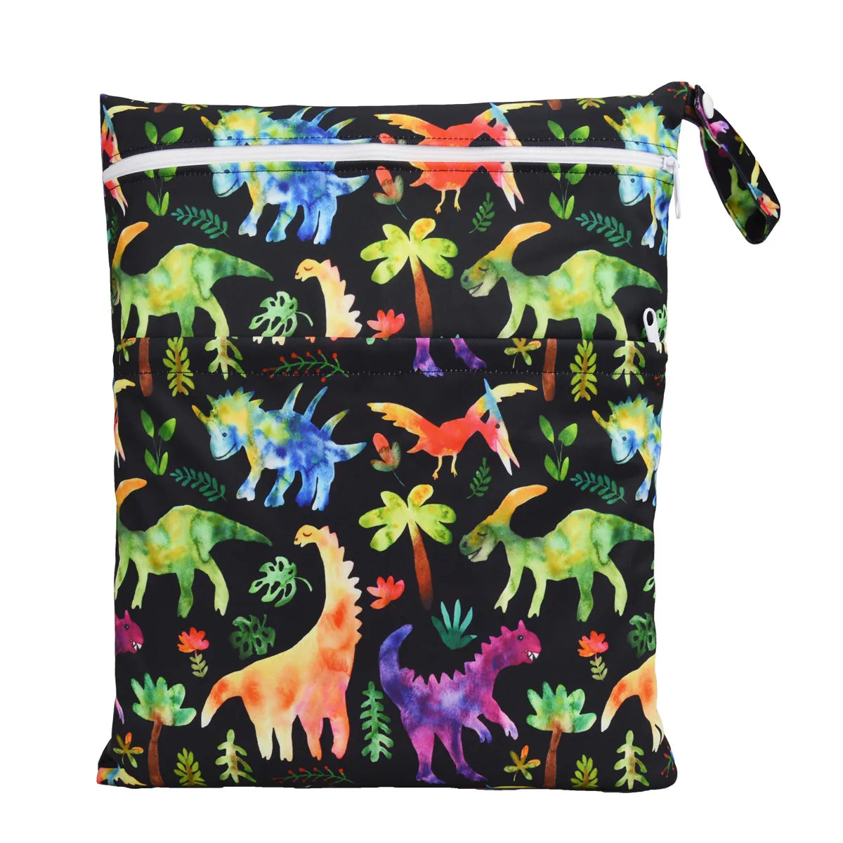 Borsa asciutta e bagnata con due cerniere per pannolini