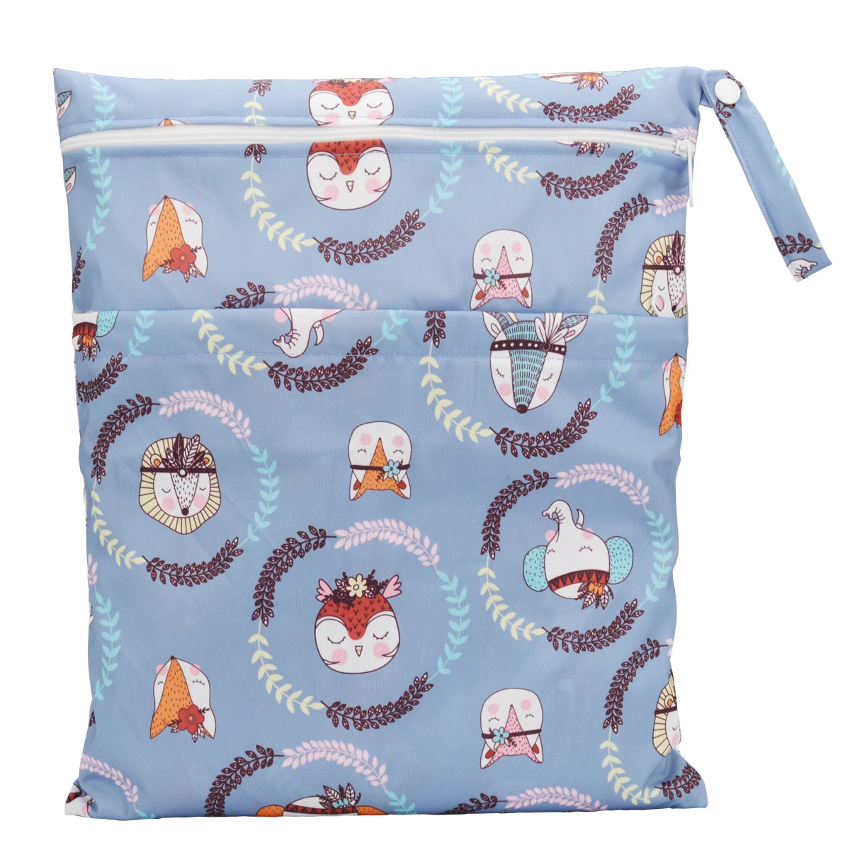 Borsa asciutta e bagnata con due cerniere per pannolini