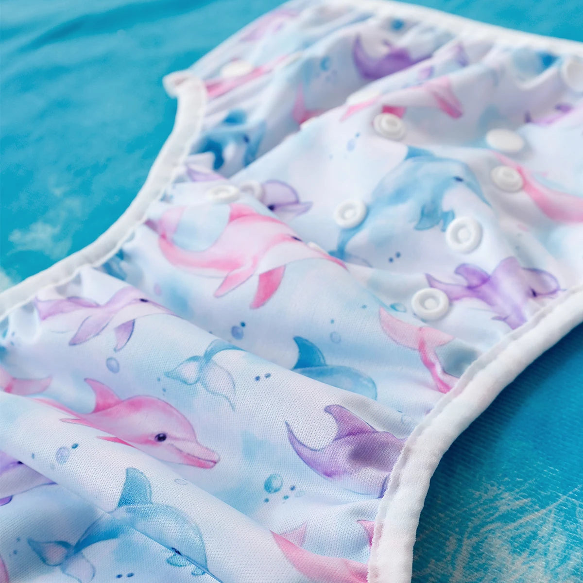 Set 3 pezzi pannolini da nuoto lavabili in rete per piscina, spiaggia, per bambini e bambine da 3 a 15 kg