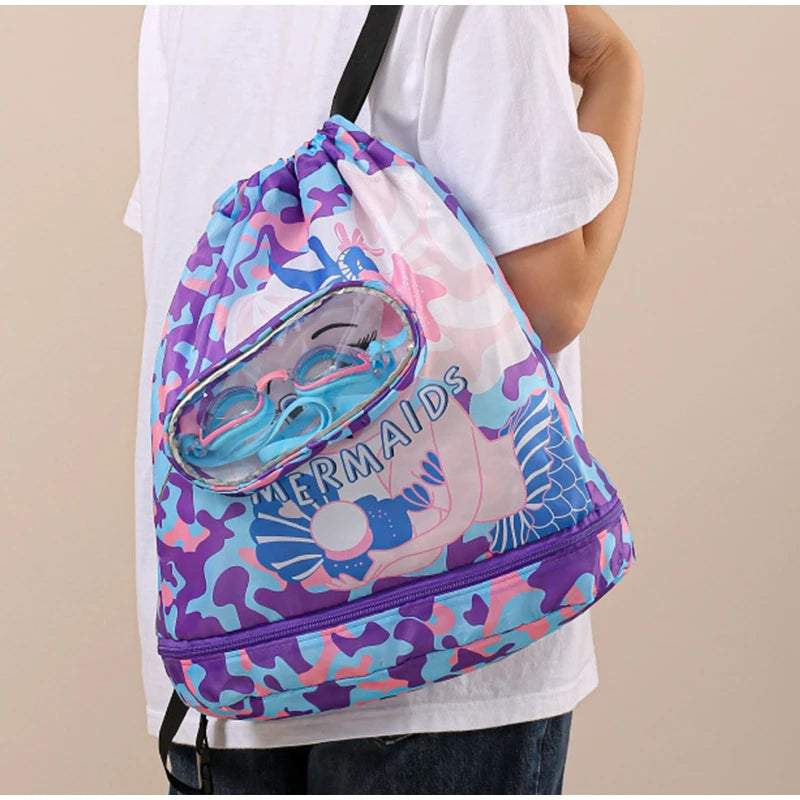 Zaino da nuoto, con separazione asciutto/bagnato