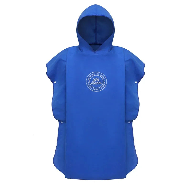 Accappatoio Poncho in Microfibra per Bambini con Cappuccio