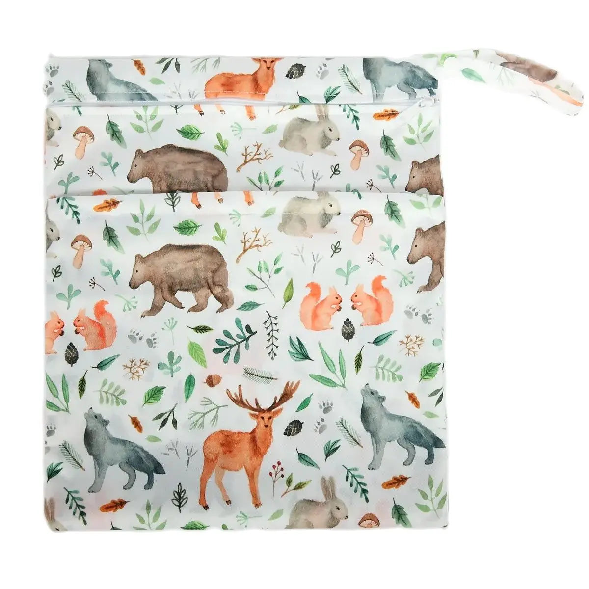 Borsa asciutta e bagnata con due cerniere per pannolini