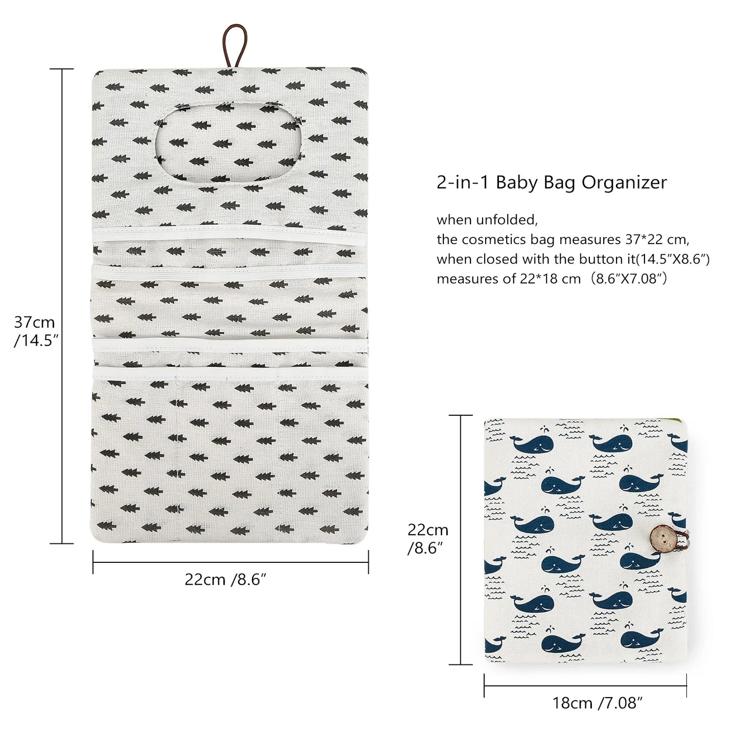 Organizer per borsa per neonati