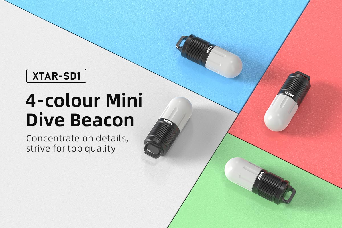 Torcia di segnalazione a LED ricaricabile a 4 colori