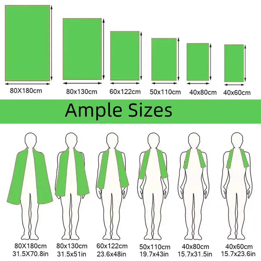 Asciugamano sportivo ad asciugatura rapida per nuoto, piscina, sport acquatici